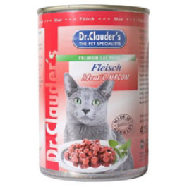 Dr.Clauder's консервы для кошек, мясо кусочки в соусе 415г