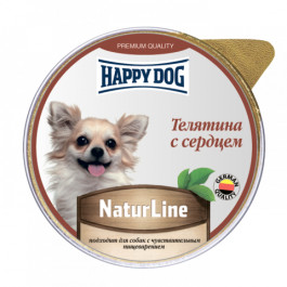 Happy Dog Nature Line паштет для собак и щенков Телятина с сердцем 125г
