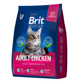 Brit Premium Chicken корм для кошек с курицей