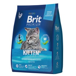 Brit Premium Kitten корм для котят с курицей