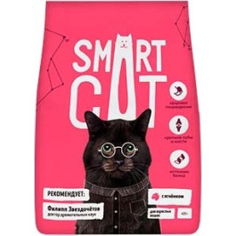 Smart Cat корм для взрослых кошек с ягненком
