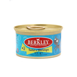Berkley Консервы для кошек Тунец с креветками в соусе 85г