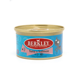 Berkley Консервы для кошек Тунец с лососем в соусе 85г