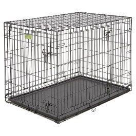 MidWest Клетка для собак iCrate 2 двери, черная 107х71х76h см