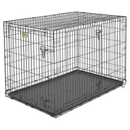 MidWest Клетка для собак iCrate 2 двери, черная 124х79х82h см