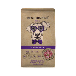 Best Dinner Holistic Sensible Hypoallergenic Корм для собак всех пород с Ягненком и базиликом
