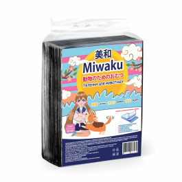 Miwaku Пеленка с суперабсорбентом 6-слойная, черная 60*60см