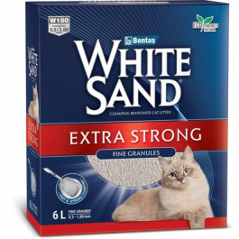 White Sand комкующийся наполнитель "Экстра", без запаха Extra Strong
