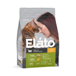 Elato Holistic Беззерновой корм для кошек для выведения шерсти из желудка  Курица и Утка