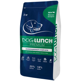 Dog Lunch Premium Корм для собак средних и крупных пород Мяссное ассорти