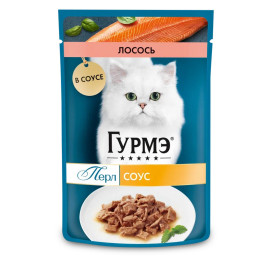 Гурмэ Перл консервы для кошек, с лососем в соусе 75г