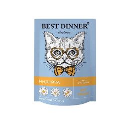 Best Dinner Exclusive Vet Profi Gastro Intestinal консервы для кошек Индейка 85г пауч
