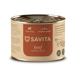 SAVITA консервы для собак Говядина с кабачком и морковью