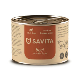 SAVITA консервы для собак Говядина с тыквой и яблоком