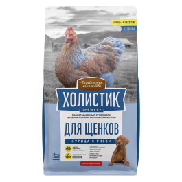Деревенские лакомства Холистик Премьер корм для щенков Курица с рисом