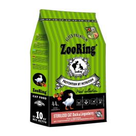 ZooRing Корм для кошек Sterilized Duck & Lingonberry Утка с брусникой