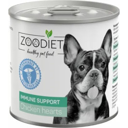 ZOODIET Immune Support консервы для собак поддержание иммунитета Сердечки куриные 240г