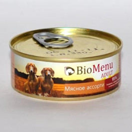 BioMenu консервы для собак Мясное ассорти 100г