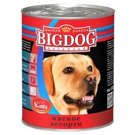 Зоогурман Big Dog консервы для собак 850г Мясное ассорти
