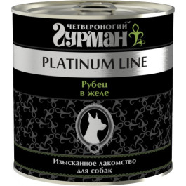 Четвероногий Гурман Platinum консервы для собак Рубец говяжий в желе 240г