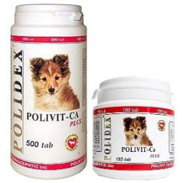 Polidex Polivit-Ca plus Витаминно-минеральный комплекс для щенков 150таб