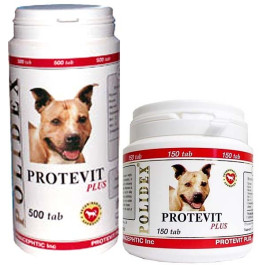 Polidex Protevit plus Витаминный комплекс общеукрепляющего действия для собак 150таб