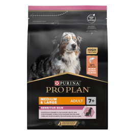 Pro Plan Medium&Large 7+ корм для собак средних/крупных пород старше 7лет с чувст.кожей, лосось