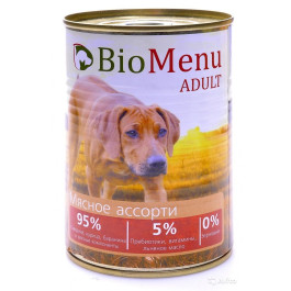 BioMenu консервы для собак Мясное ассорти 410г