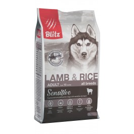 BLITZ Sensitive Lamb&Rice Корм для собак всех пород с Ягненком и рисом