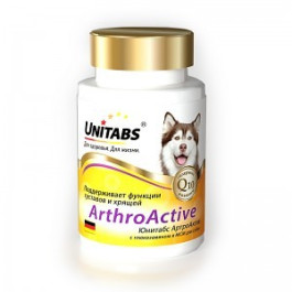 Unitabs ArthroActive Витамины для поддержания функции суставов и хрящей собак всех возрастов 100таб.