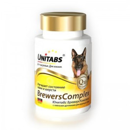 Unitabs BreversComplex Витамины с пивными дрожжами для крупных собак всех возрастов 100таб.
