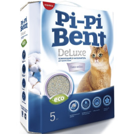 Pi-Pi-Bent DeLuxe Clean Cotton комкующийся наполнитель Чистый хлопок 5кг