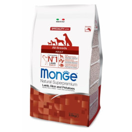 Monge Dog Speciality корм для собак всех пород Ягненок, рис картофель 12кг