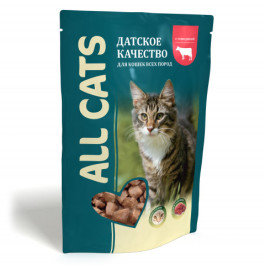 All Cats консервы для кошек с Говядиной в соусе 85г пауч