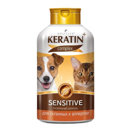 Rolf Club KERATIN+ Sensitive Шампунь для склонных к аллергии собак и кошек 400мл