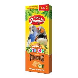 Happy Jungle Палочки для птиц Мед и фрукты 3шт