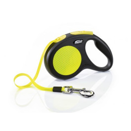 FLEXI New Neon М 5м до 25кг ременной поводок-рулетка для собак