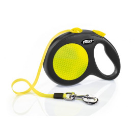 FLEXI New Neon L 5м до 50кг ременной поводок-рулетка для собак жёлтый