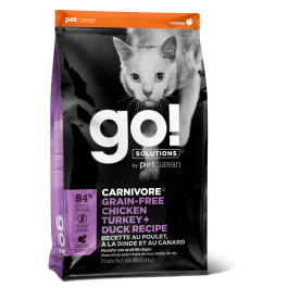 GO! CARNIVORE Беззерновой корм для котят и кошек 4 вида Мяса: Курица, Индейка, Утка , Лосось