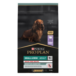 Pro Plan Small & Mini Grain Free беззерновой корм для собак мелких пород с чувств.пищ, индейка