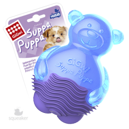 GiGwi Игрушка для собак Suppa Puppa Мишка с пищалкой 10см