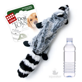 GiGwi Игрушка для собак Енот с бутылкой-пищалкой (отключаемой) 52см