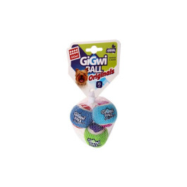 GiGwi Три мяча теннисных с пищалкой 4см