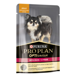Pro Plan Adult консервы для собак мелких и карликовых пород, c уткой в соусе 85г пауч