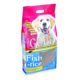 NERO GOLD Adult Fish&Rice корм для собак Рыбный коктейль, рис и овощи