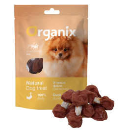 Organix Лакомство для собак малых пород  "Утиные гантельки" (100% мясо) 50г