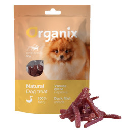 Organix Лакомство для собак малых пород  "Нарезка утиного филе" (100% мясо) 50г
