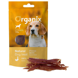 Organix Лакомство для собак "Утиное филе" (100% мясо) 100г