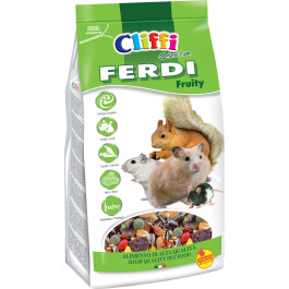 Cliffi Корм для хомяков, мышей, белок и песчанок с фруктами, грецкими орехами и морковью Ferdi 700г