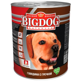 Зоогурман Big Dog консервы для собак 850г Говядина с гречкой